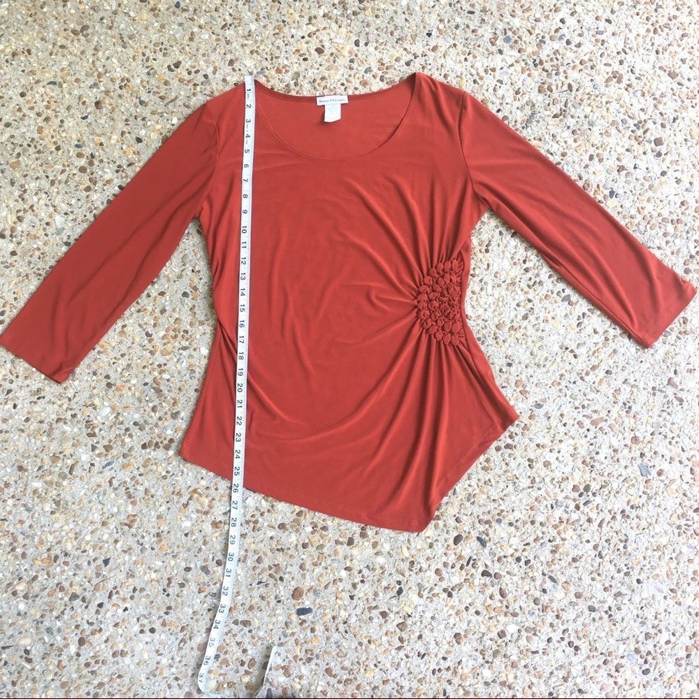 Bleeker & Mcdougal Rust Asymmetrical Cinched Hem … - image 3